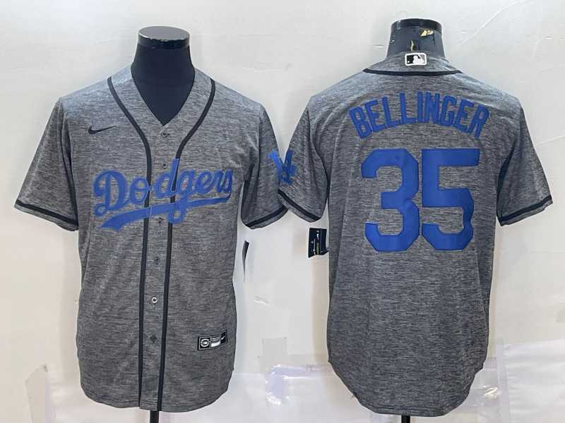 Men's Los Angeles Dodgers #35 Cody Bellinger Grey Gridiron Cool Base Stitched Baseball Jersey,We sell and wholesale Men's Los Angeles Dodgers #35 Cody Bellinger Grey Gridiron Cool Base Stitched Baseball Jersey on line form chian!